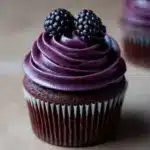 Dark Chocolate Blackberry Cupcakes Recipe
