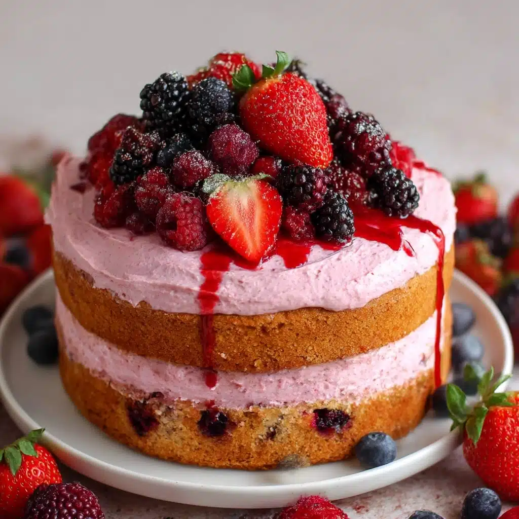 Summer Berry Cake Recipe - Recipe Image