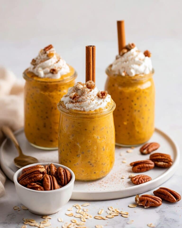 High Protein Pumpkin Overnight Oats Recipe