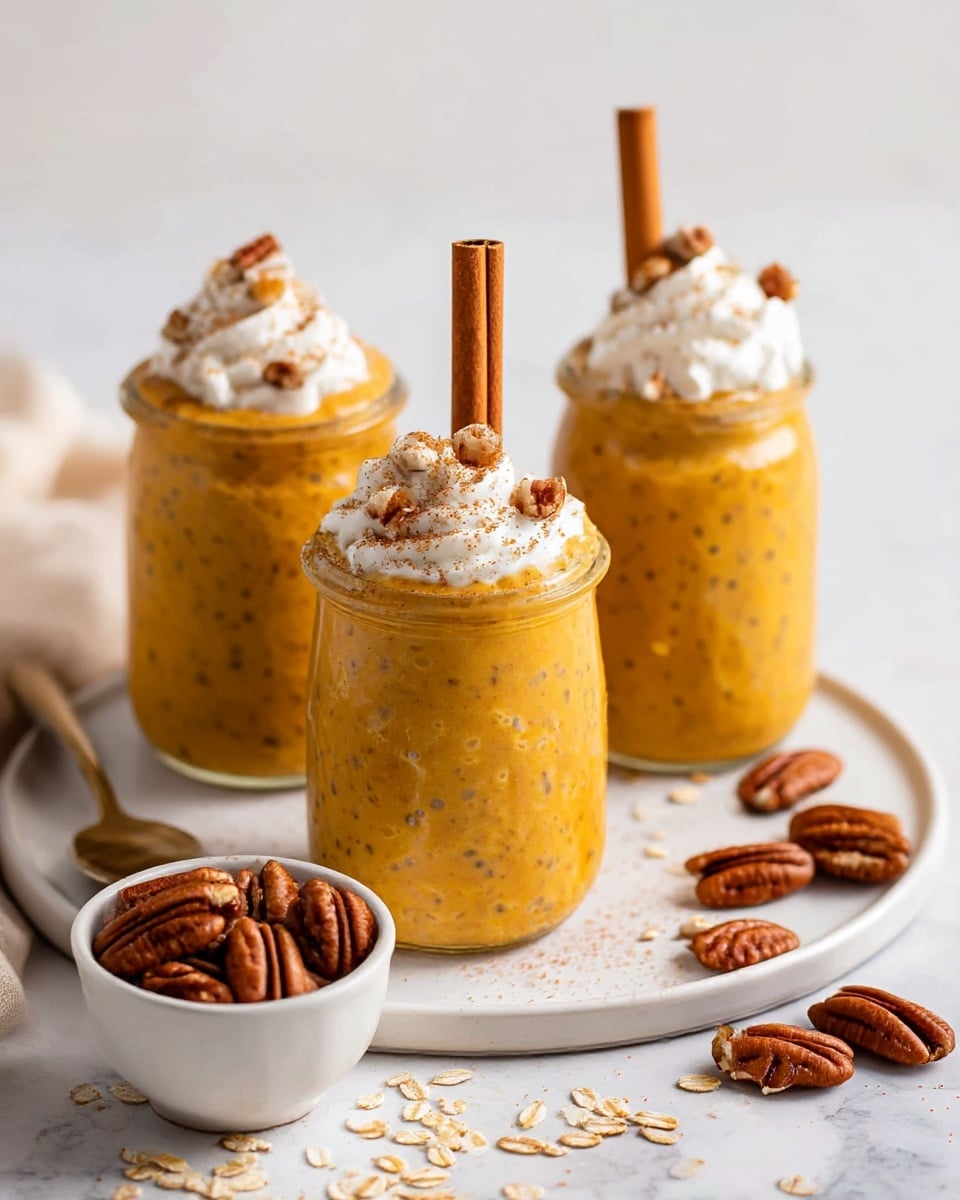 High Protein Pumpkin Overnight Oats Recipe