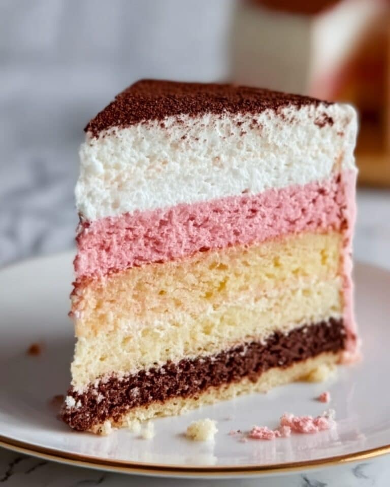 Indulge in Decadent Neapolitan Cake: A Triple Treat! Recipe