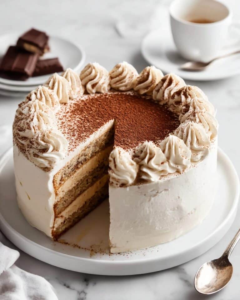 The BEST Tiramisu Cake with Mascarpone Frosting Recipe