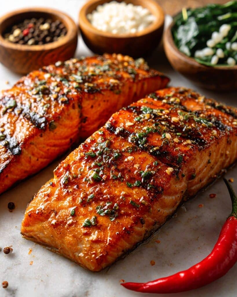 Spicy Maple Glazed Salmon Recipe