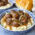 Slow Cooker Salisbury Steak Meatballs Recipe