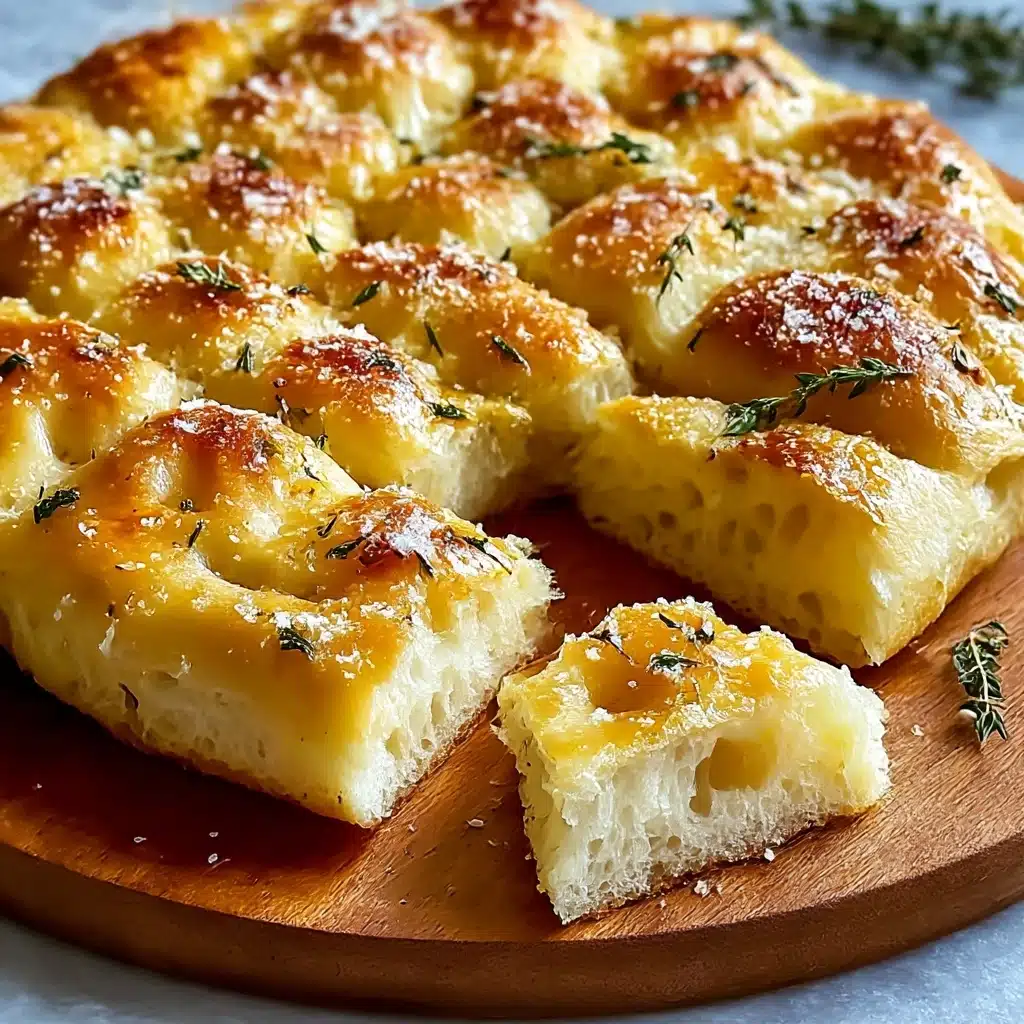 Garlic Parmesan Focaccia Bread Recipe - Recipe Image