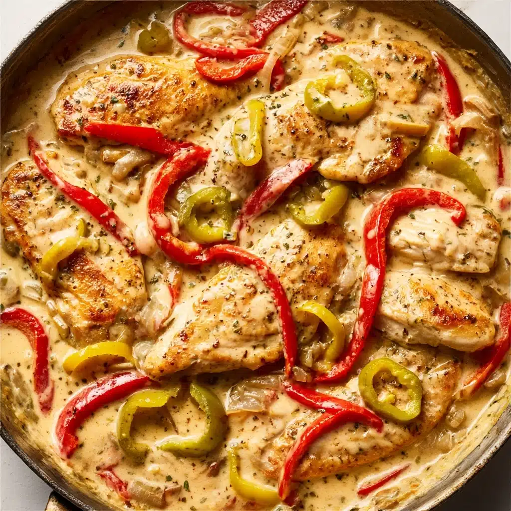 Creamy Pepperoncini Chicken Skillet Recipe - Recipe Image