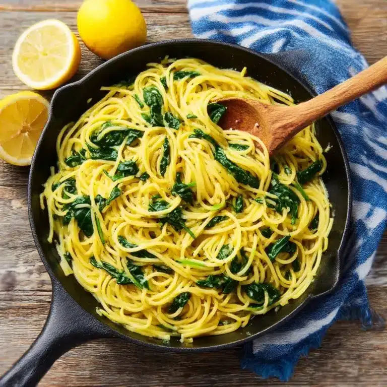 Lemon Spinach Pasta Recipe
