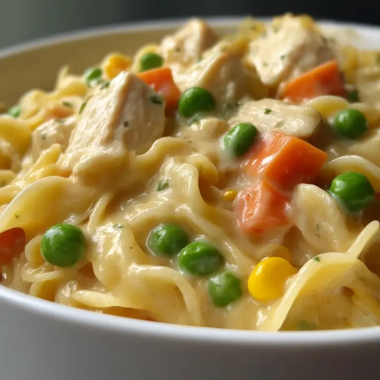 Quick Chicken Pot Pie Pasta Recipe