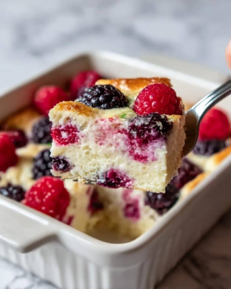 High Protein Triple Berry Bake Recipe