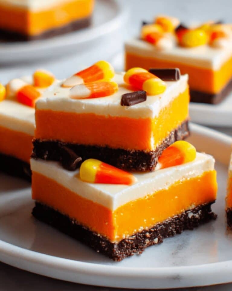 Viral Candy Corn Fudge Squares Recipe