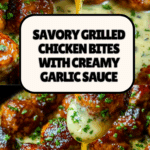 Grilled Chicken Bites with Creamy Garlic Sauce Recipe