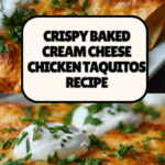 Baked Cream Cheese Chicken Taquitos Recipe
