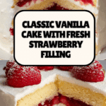 Vanilla Cake with Strawberry Filling Recipe