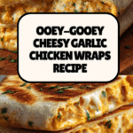 Ooey-Gooey Cheesy Garlic Chicken Wraps Recipe