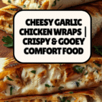Melt-in-Your-Mouth Ooey-Gooey Cheesy Garlic Chicken Wraps Recipe