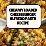 Loaded Cheeseburger Alfredo Pasta Recipe