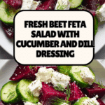vibrant Beet Feta Salad with Cucumber and Dill Recipe