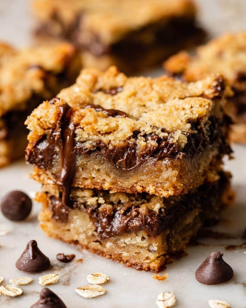 Oatmeal Chocolate Chip Cookie Bars Recipe