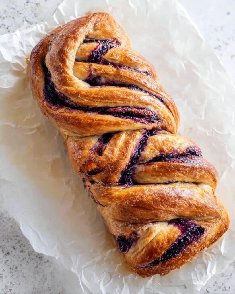 Mascarpone Cheese Blueberry Babka Recipe