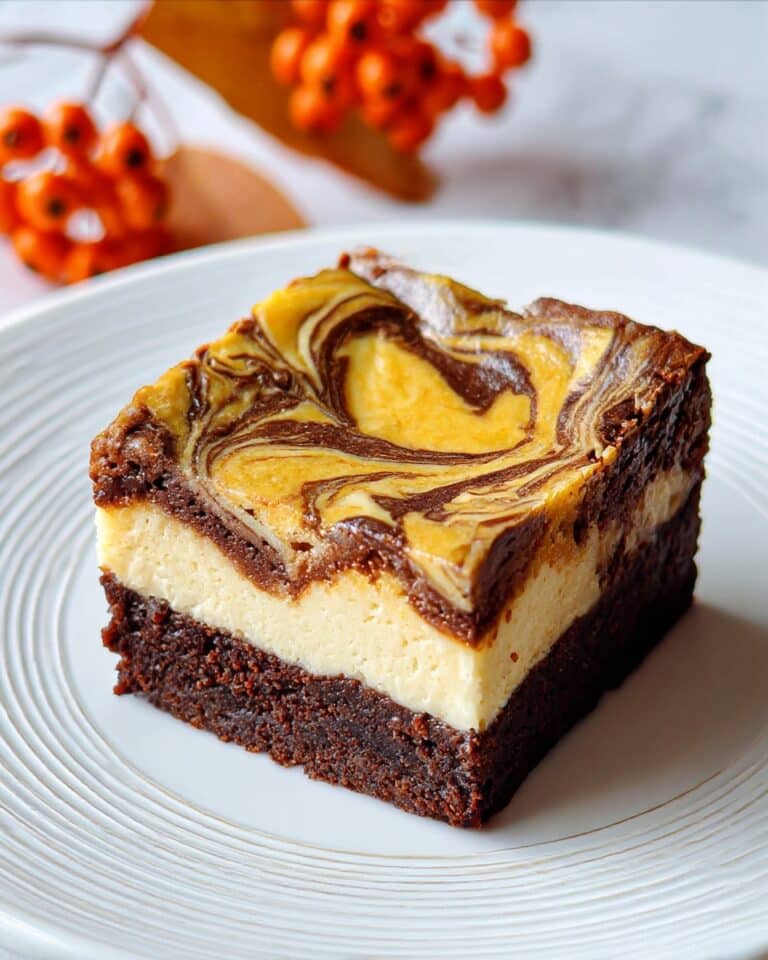 Fudgy Swirled Pumpkin Cheesecake Brownies Recipe
