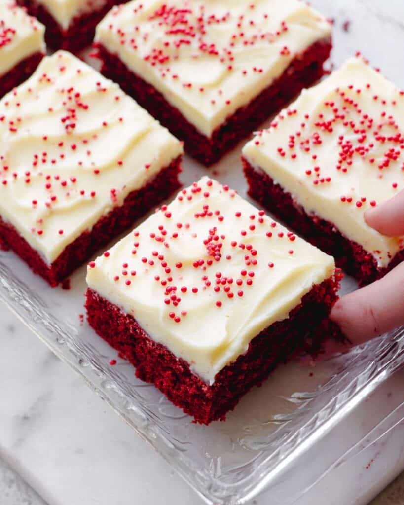 Red Velvet Cookie Bars Recipe