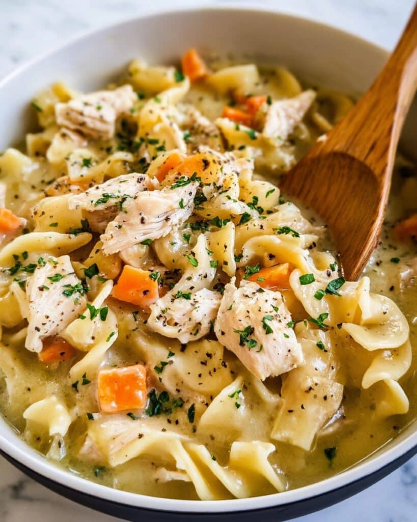 Creamy Chicken Pot Pie Pasta Recipe