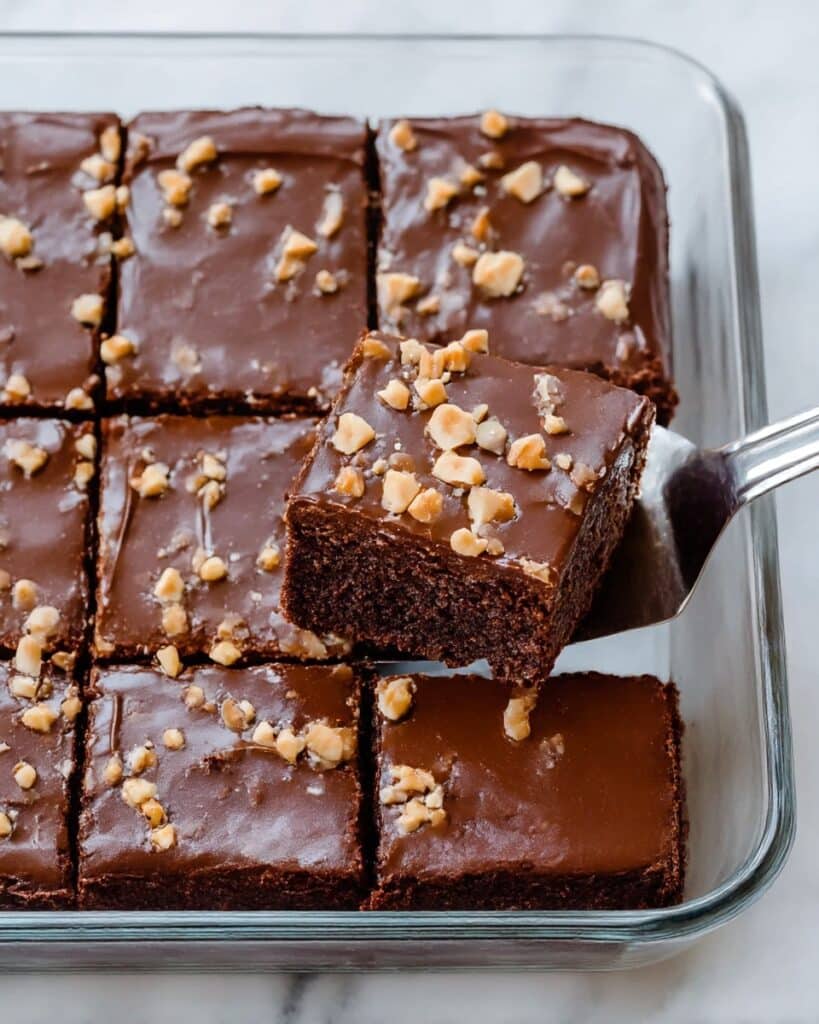 Chocolate Peanut Butter Sheet Cake Recipe
