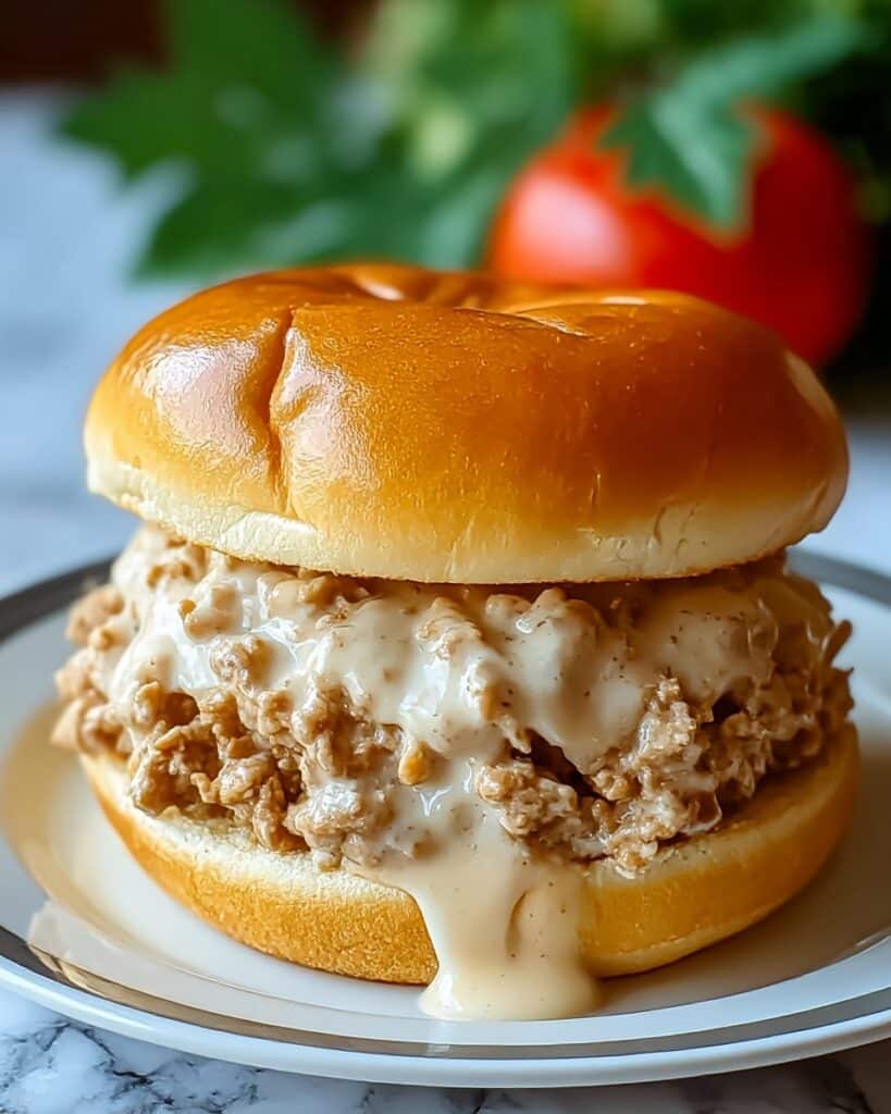 Creamy Chicken Alfredo Sloppy Joes for Comfort Food Bliss Recipe