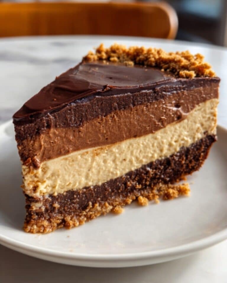 No-Bake Chocolate Peanut Butter Pie Recipe