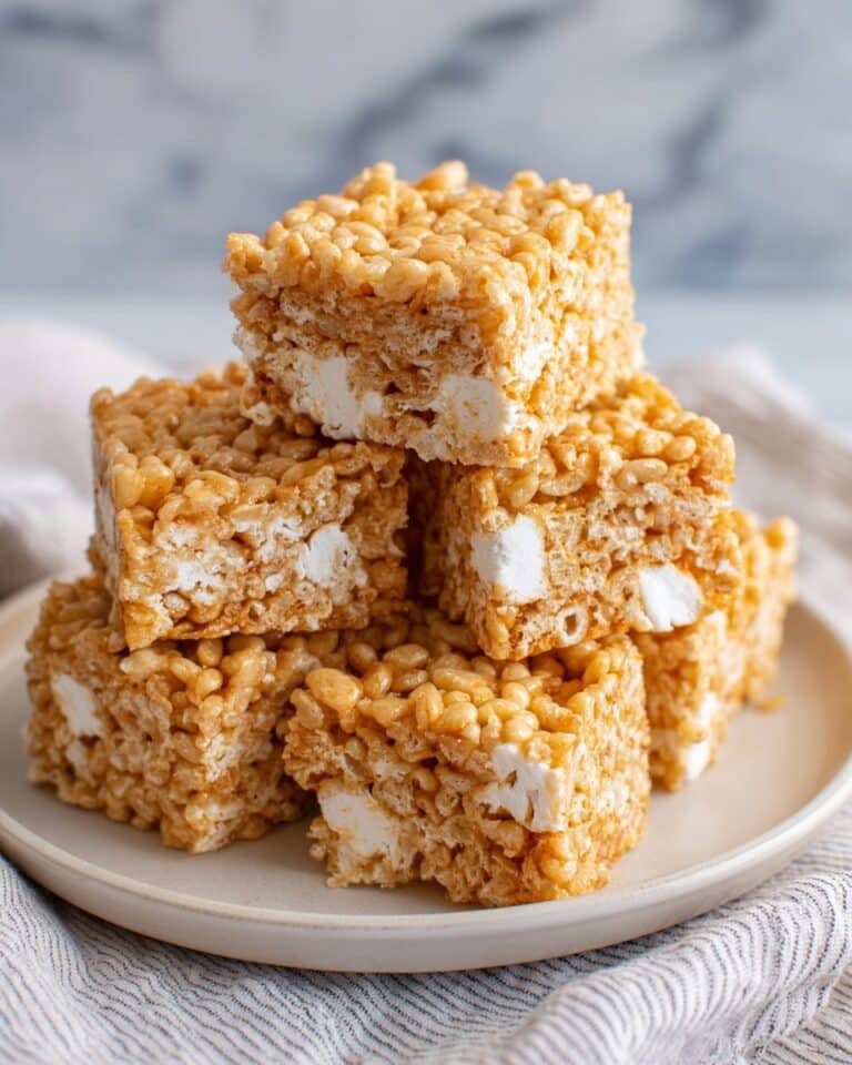 Peanut Butter Rice Krispie Treats with Chocolate Swirl Recipe