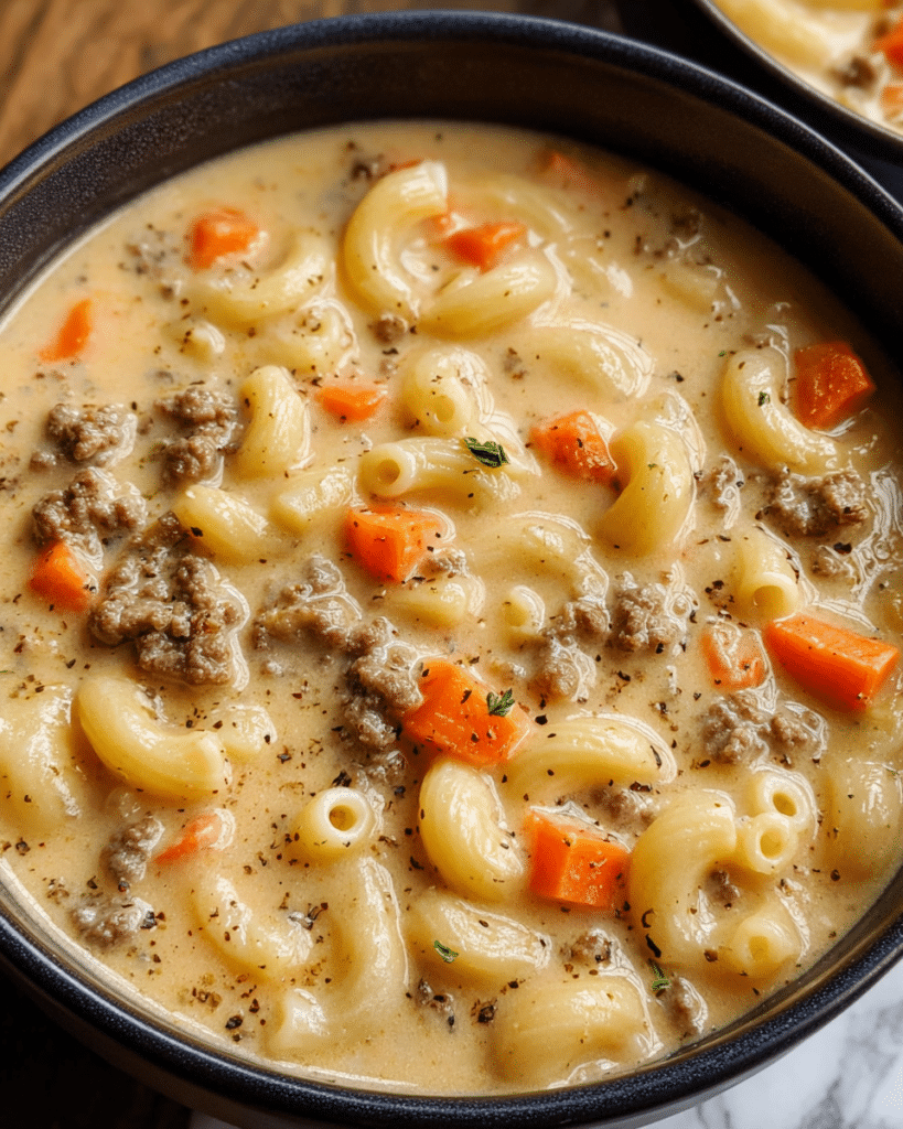Cheeseburger Macaroni Soup Recipe