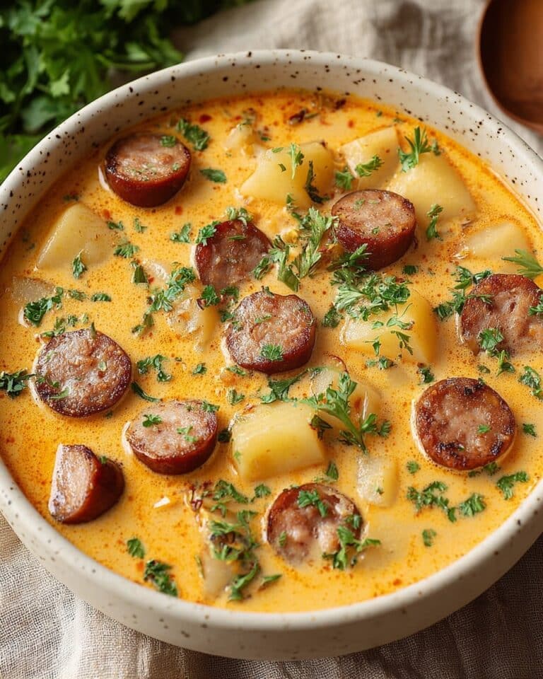 Creamy Cajun Potato Soup with Andouille Sausage Recipe