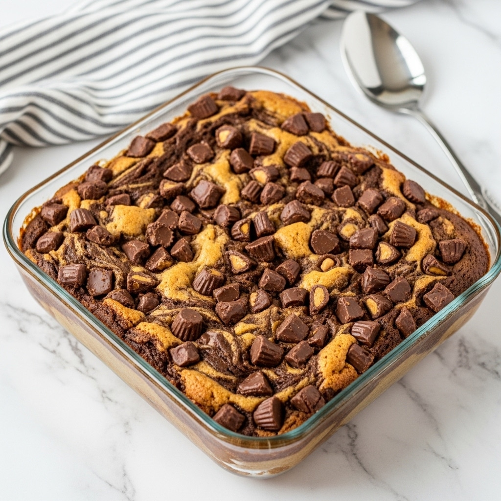 A single-layer round cake with a golden brown, slightly rough-textured base, topped with a thick, shiny, and smooth light yellow glaze that drips slowly down the sides, showing a few small clumps of zest or fruit embedded in the glaze. The cake sits on a clear, decorative glass cake stand with an elegant raised design. The background has a soft green blur, and the surface beneath the stand is a white marbled texture. photo taken with an iphone --ar 4:5 --v 7