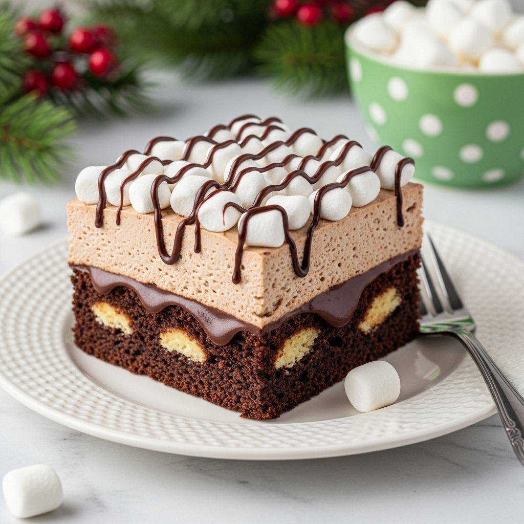 A bowl filled with creamy soup that has a light beige color base mixed with small brown ground meat pieces, bright yellow diced potatoes, red tomato chunks, black beans, and green peas spread evenly throughout. The soup is topped with thin strings of orange cheddar cheese and a small bunch of fresh green cilantro leaves placed in the center. The bowl is white with a speckled black pattern on the outside and sits on a white marbled textured surface. A metal spoon is placed inside the bowl on the right side. Photo taken with an iphone --ar 4:5 --v 7