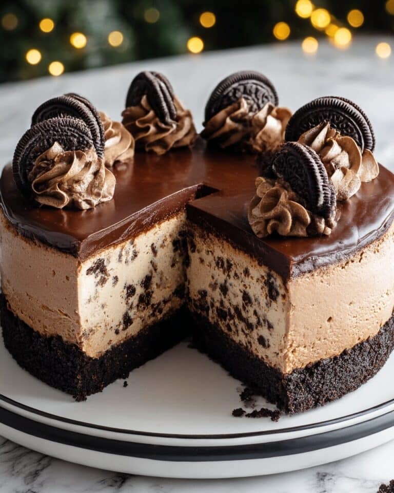 Triple Chocolate Cheesecake with Oreo Crust Recipe