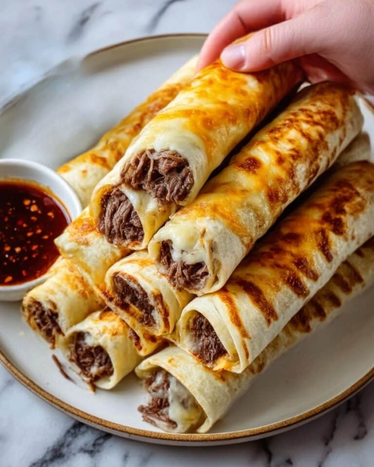 French Dip Tortilla Roll-Ups Recipe