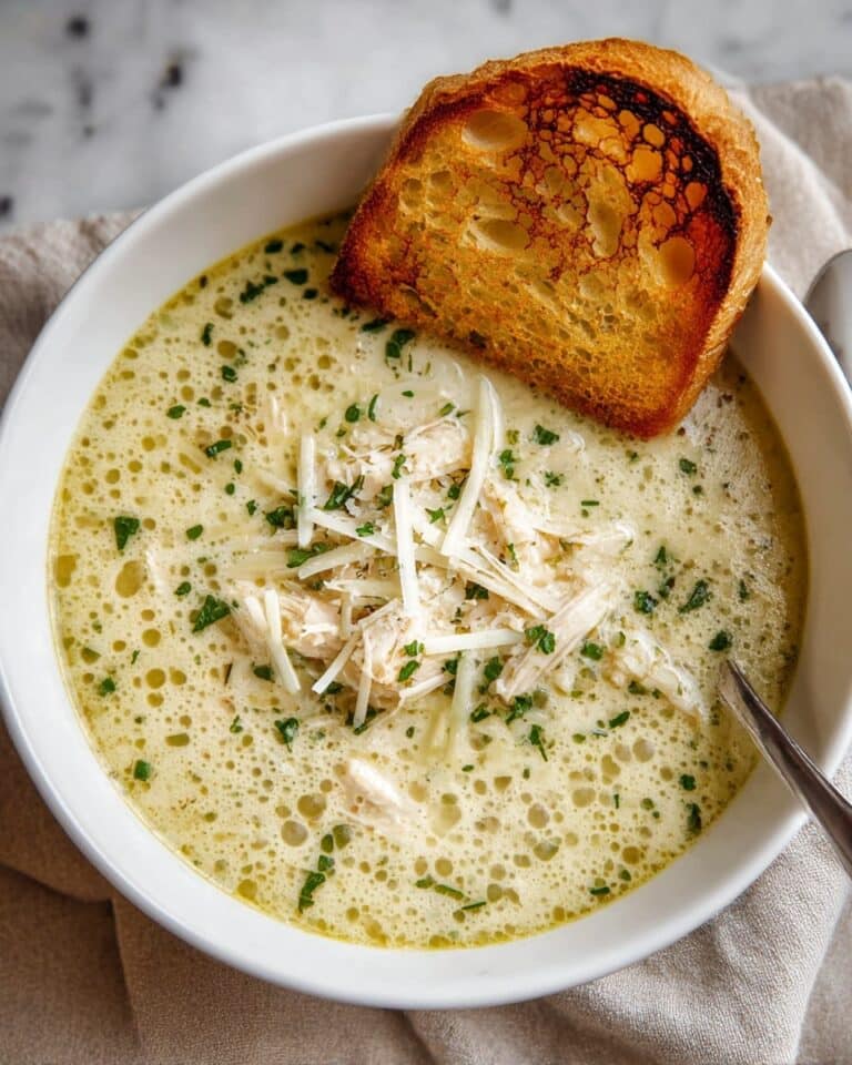 Garlic Parmesan Chicken Soup Recipe