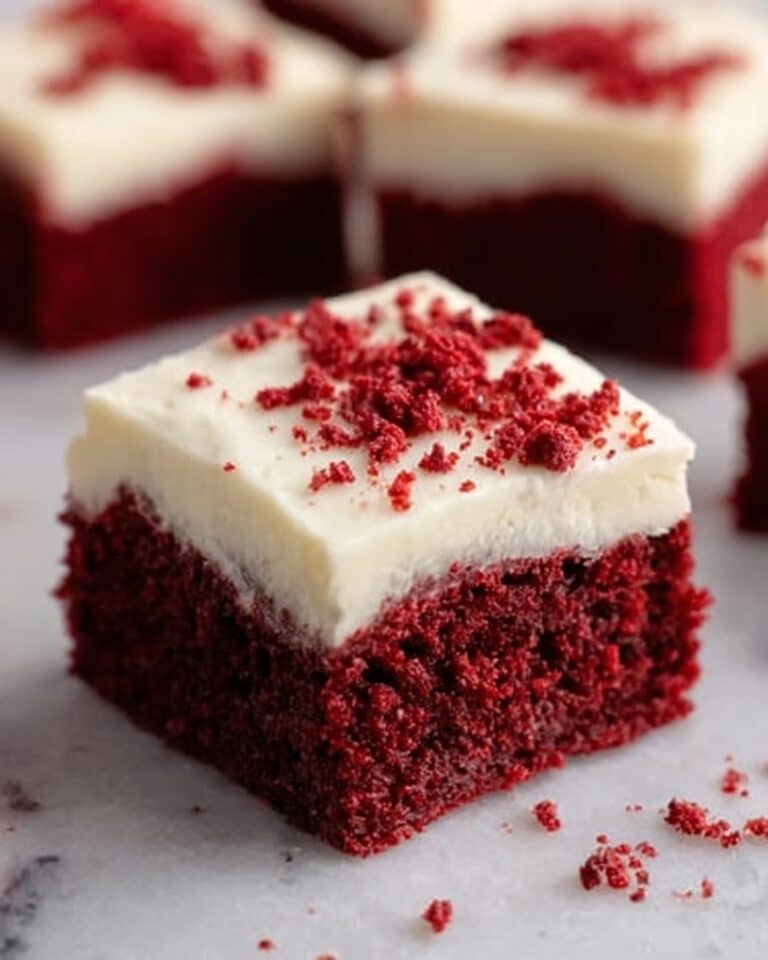 Red Velvet Brownies with Cream Cheese Frosting Recipe