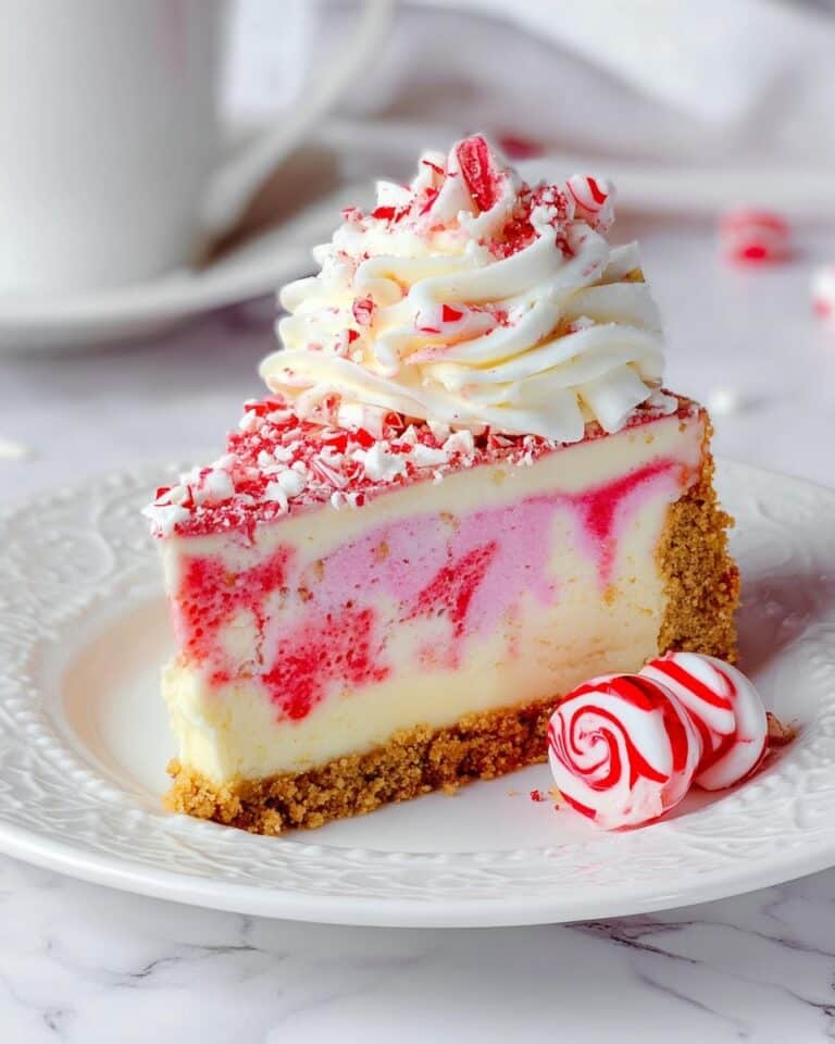 Candy Cane Kiss Cheesecake Recipe
