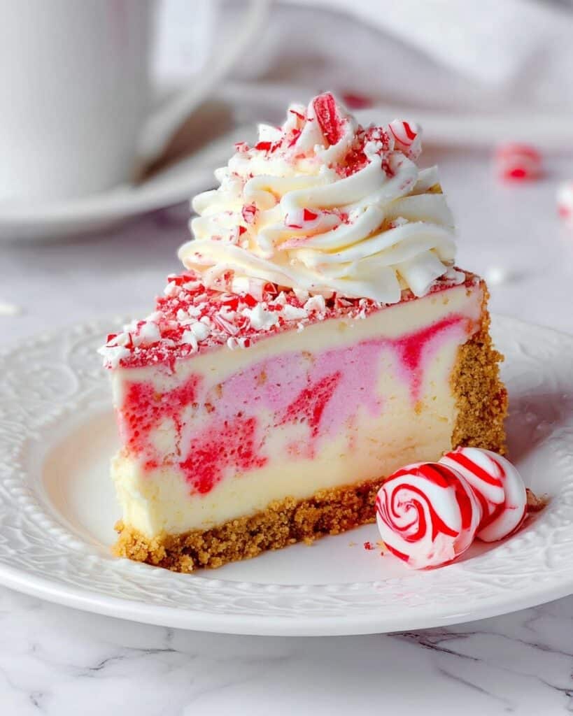 Candy Cane Kiss Cheesecake Recipe