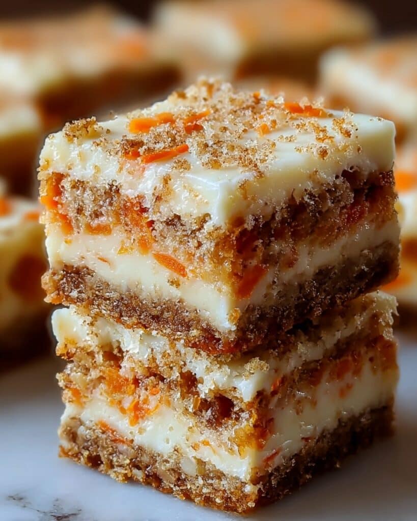 Irresistibly Indulgent Carrot Cake Cream Cheese Bars Recipe
