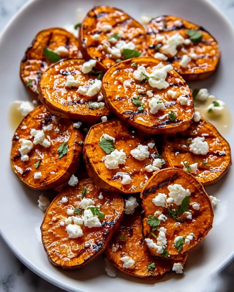 Roasted Sweet Potato Rounds with Honey & Feta Recipe