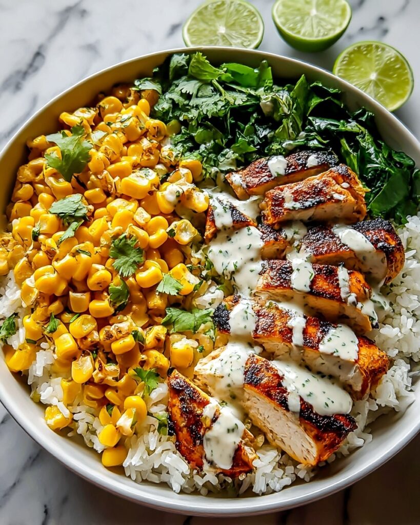 Street Corn Chicken Rice Bowl Recipe