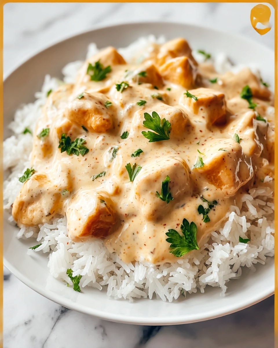 Creamy Smothered Chicken and Rice Recipe