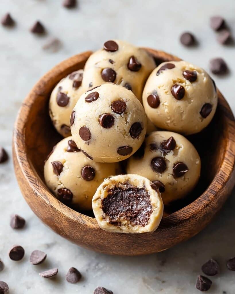 No-Bake Chocolate Chip Cookie Dough Brownie Bombs You’ll Love Recipe