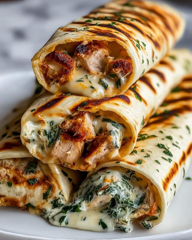 Low Carb Cheesy Garlic Chicken Wraps Recipe