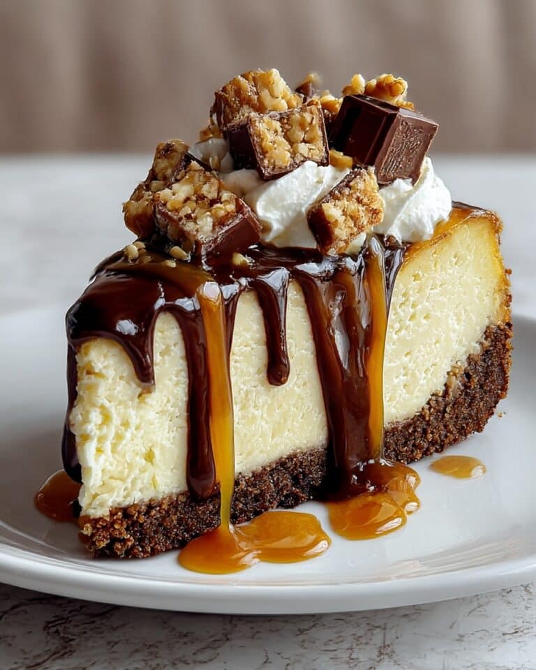 Easy Snickers Cheesecake Recipe