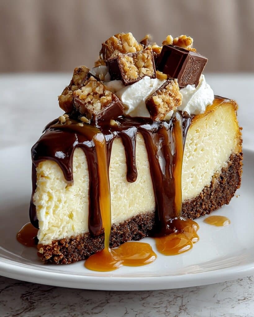 Easy Snickers Cheesecake Recipe